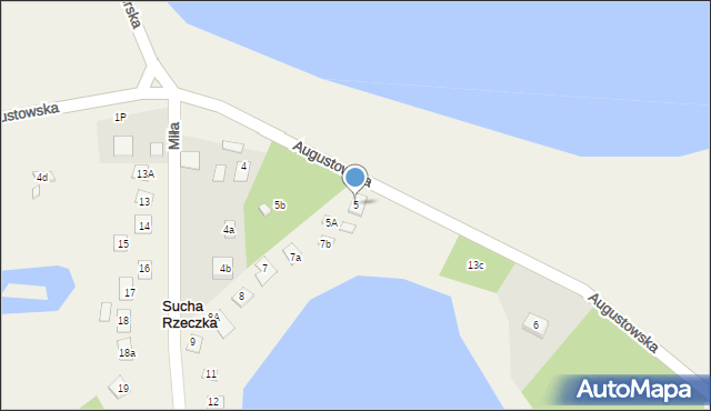 Sucha Rzeczka, Sucha Rzeczka, 5, mapa Sucha Rzeczka