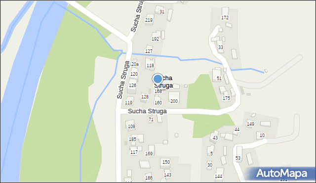 Sucha Struga, Sucha Struga, 168, mapa Sucha Struga