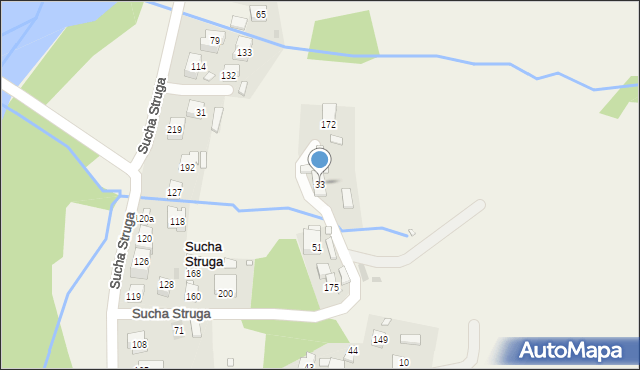 Sucha Struga, Sucha Struga, 33, mapa Sucha Struga
