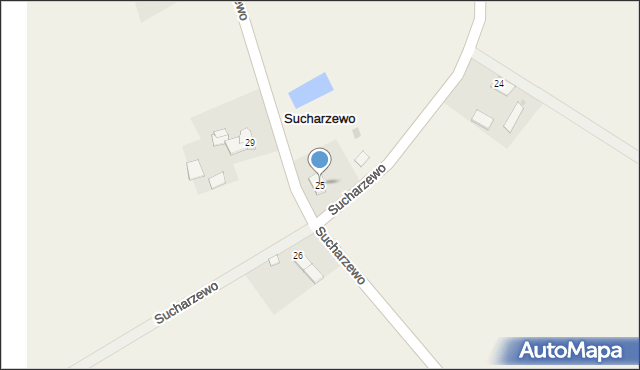 Sucharzewo, Sucharzewo, 25, mapa Sucharzewo