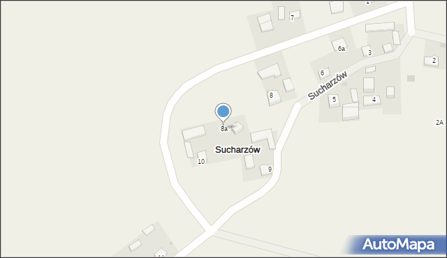 Sucharzów, Sucharzów, 8a, mapa Sucharzów