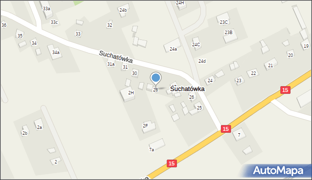 Suchatówka, Suchatówka, 28, mapa Suchatówka