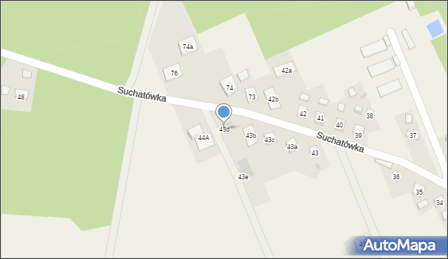 Suchatówka, Suchatówka, 43d, mapa Suchatówka