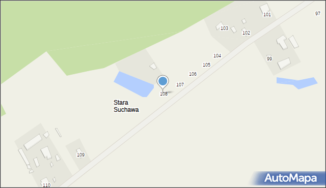 Suchawa, Suchawa, 108, mapa Suchawa