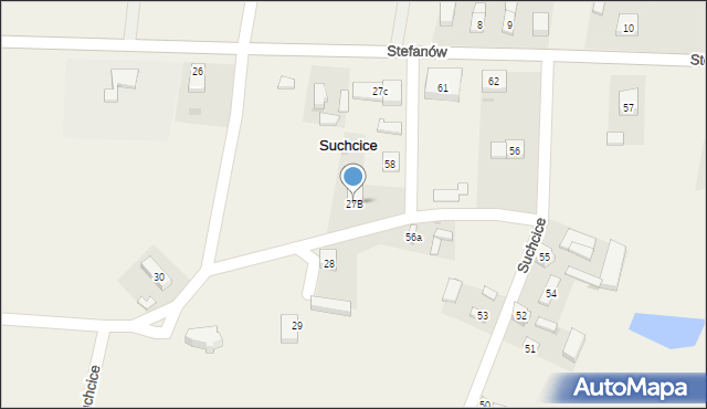 Suchcice, Suchcice, 27B, mapa Suchcice