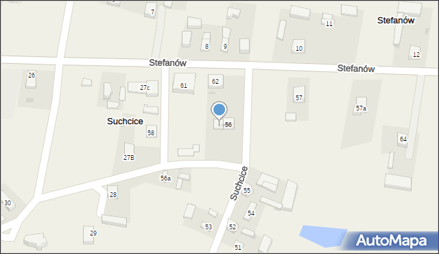 Suchcice, Suchcice, 63, mapa Suchcice