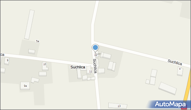 Suchlica, Suchlica, 12, mapa Suchlica