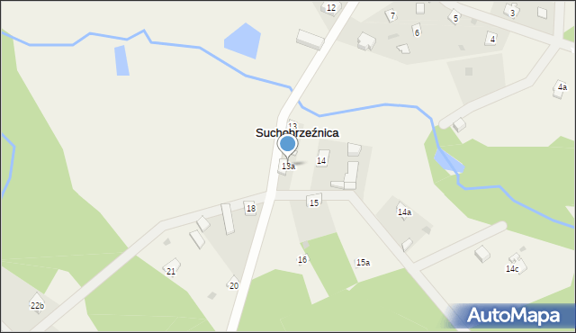 Suchobrzeźnica, Suchobrzeźnica, 13a, mapa Suchobrzeźnica