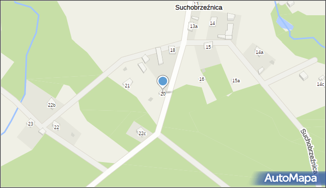 Suchobrzeźnica, Suchobrzeźnica, 20, mapa Suchobrzeźnica