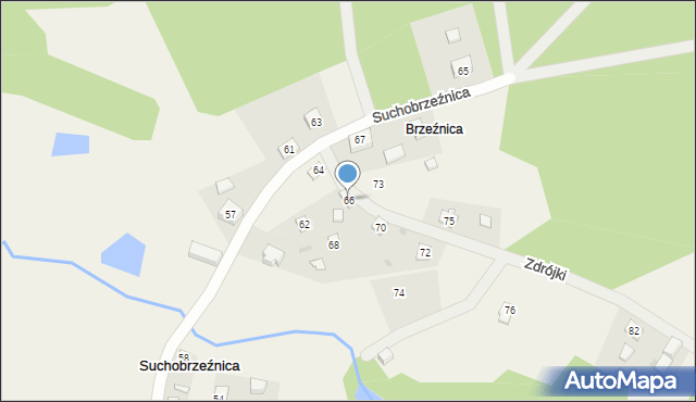 Suchobrzeźnica, Suchobrzeźnica, 7d, mapa Suchobrzeźnica