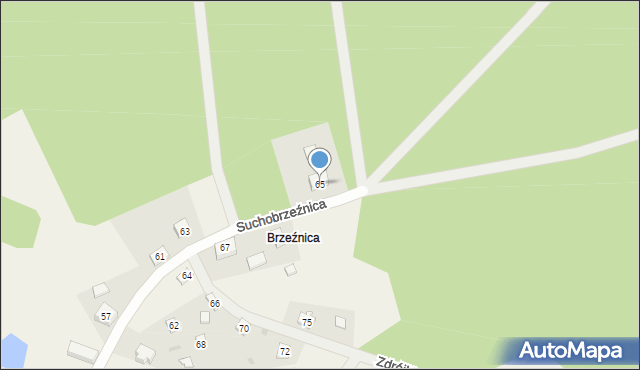 Suchobrzeźnica, Suchobrzeźnica, 9, mapa Suchobrzeźnica