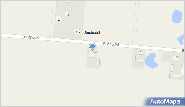 Suchodół, Suchodół, 1, mapa Suchodół