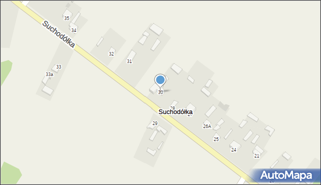 Suchodółka, Suchodółka, 30, mapa Suchodółka