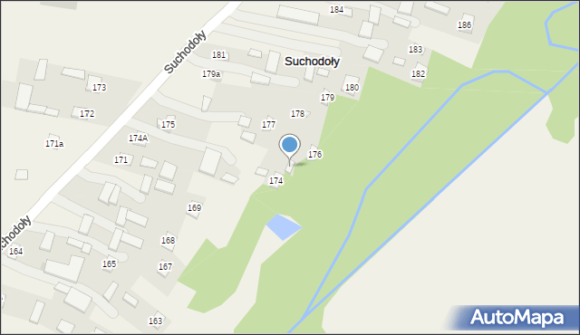 Suchodoły, Suchodoły, 175, mapa Suchodoły