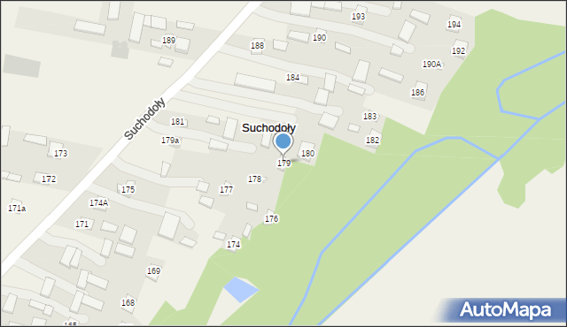 Suchodoły, Suchodoły, 179, mapa Suchodoły