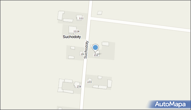 Suchodoły, Suchodoły, 112, mapa Suchodoły