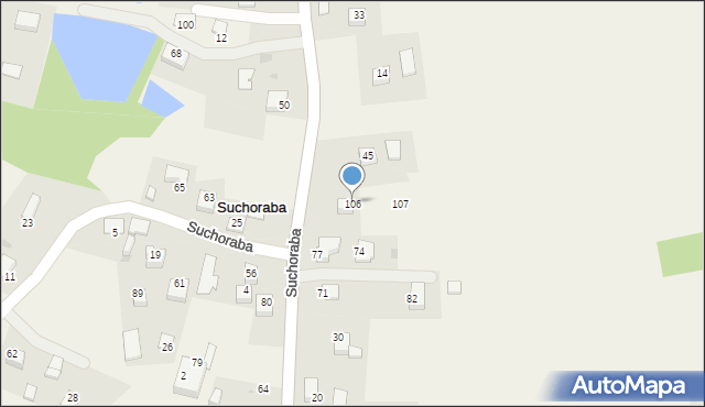 Suchoraba, Suchoraba, 106, mapa Suchoraba