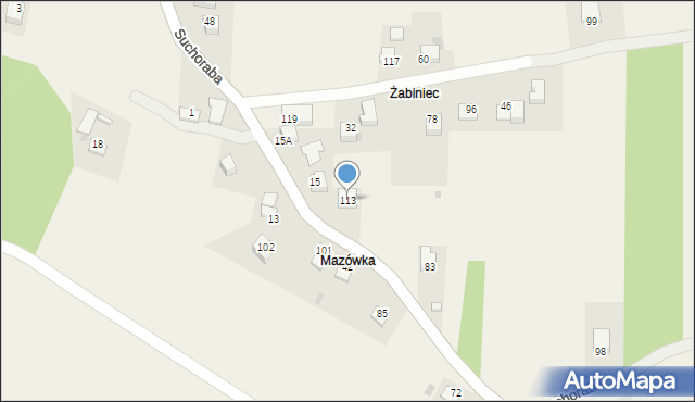 Suchoraba, Suchoraba, 113, mapa Suchoraba