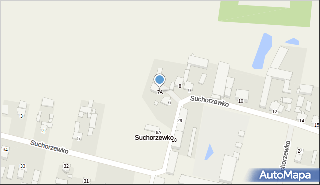 Suchorzewko, Suchorzewko, 7A, mapa Suchorzewko