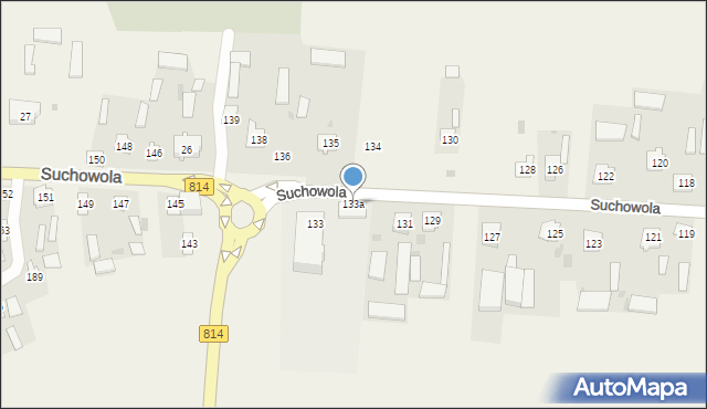 Suchowola, Suchowola, 133a, mapa Suchowola