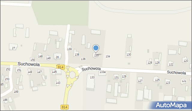 Suchowola, Suchowola, 135, mapa Suchowola