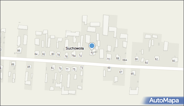 Suchowola, Suchowola, 72, mapa Suchowola