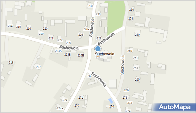 Suchowola, Suchowola, 262, mapa Suchowola