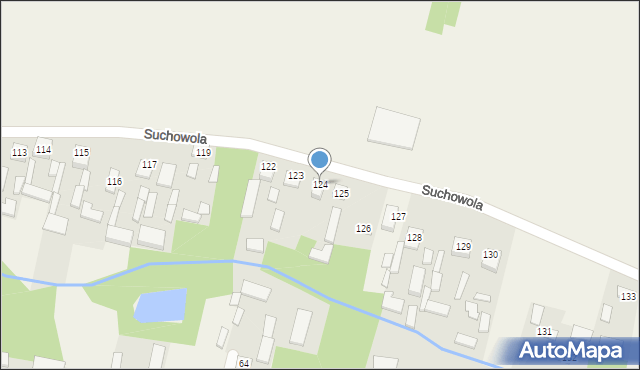 Suchowola, Suchowola, 124, mapa Suchowola