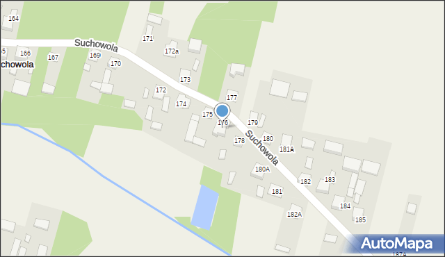 Suchowola, Suchowola, 176A, mapa Suchowola