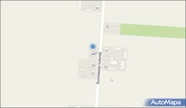 Suchowola Kolonia, Suchowola Kolonia, 24a, mapa Suchowola Kolonia