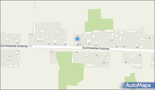 Suchowola-Kolonia, Suchowola-Kolonia, 18, mapa Suchowola-Kolonia
