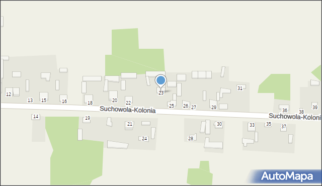 Suchowola-Kolonia, Suchowola-Kolonia, 23, mapa Suchowola-Kolonia