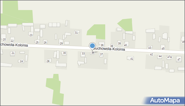 Suchowola-Kolonia, Suchowola-Kolonia, 35, mapa Suchowola-Kolonia