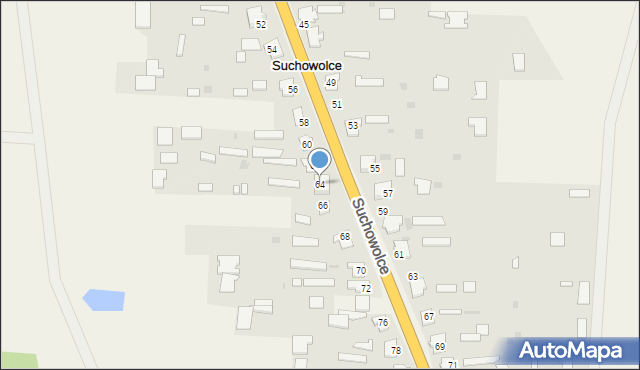 Suchowolce, Suchowolce, 64, mapa Suchowolce