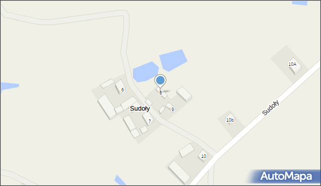 Sudoły, Sudoły, 8, mapa Sudoły