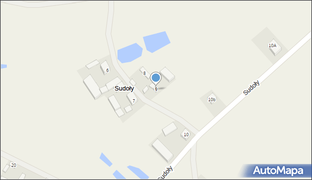 Sudoły, Sudoły, 9, mapa Sudoły