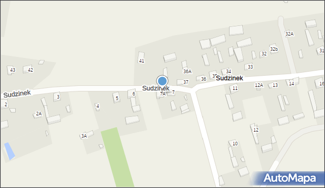 Sudzinek, Sudzinek, 7A, mapa Sudzinek