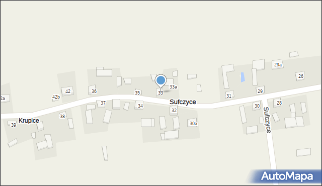 Sufczyce, Sufczyce, 33, mapa Sufczyce