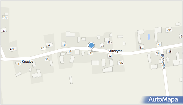 Sufczyce, Sufczyce, 34a, mapa Sufczyce