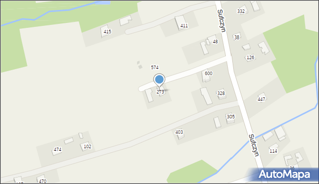 Sufczyn, Sufczyn, 273, mapa Sufczyn