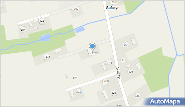 Sufczyn, Sufczyn, 411, mapa Sufczyn