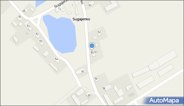 Sugajenko, Sugajenko, 61, mapa Sugajenko