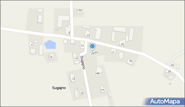 Sugajno, Sugajno, 14, mapa Sugajno