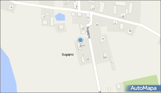 Sugajno, Sugajno, 15, mapa Sugajno