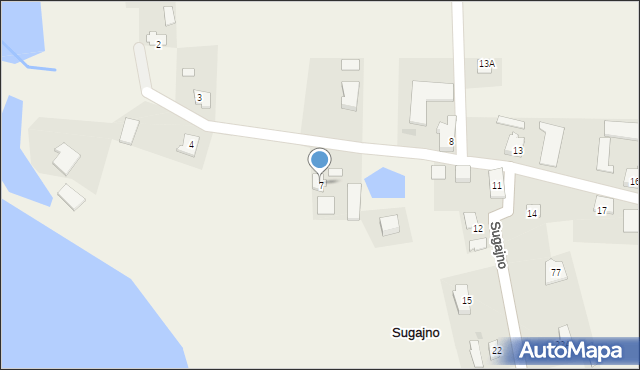 Sugajno, Sugajno, 7, mapa Sugajno