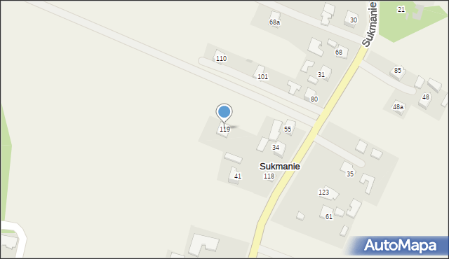 Sukmanie, Sukmanie, 119, mapa Sukmanie