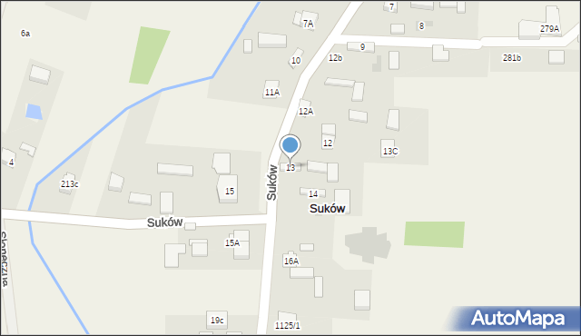 Suków, Suków, 13, mapa Suków