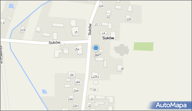 Suków, Suków, 16A, mapa Suków