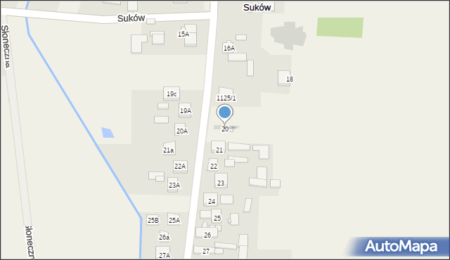 Suków, Suków, 20, mapa Suków