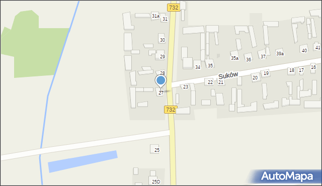 Suków, Suków, 27, mapa Suków